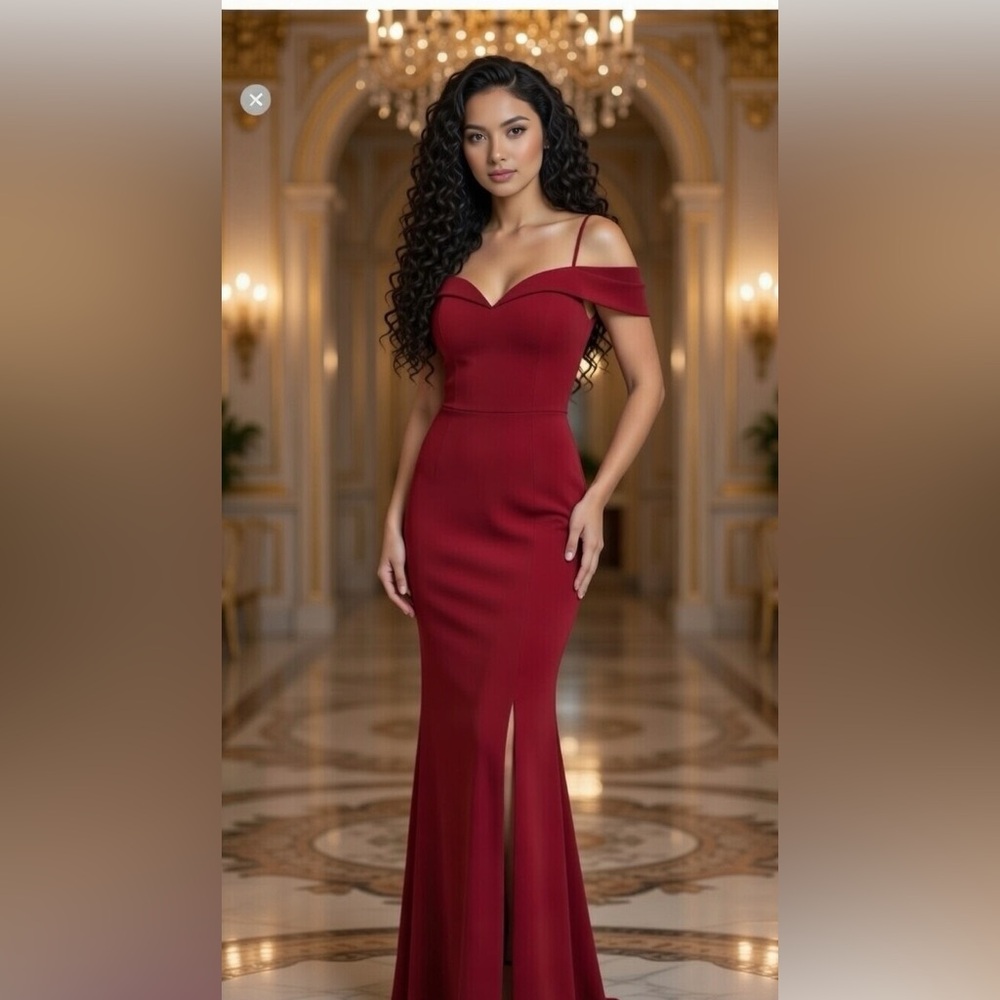 Morgan & Co. Burgundy Dress